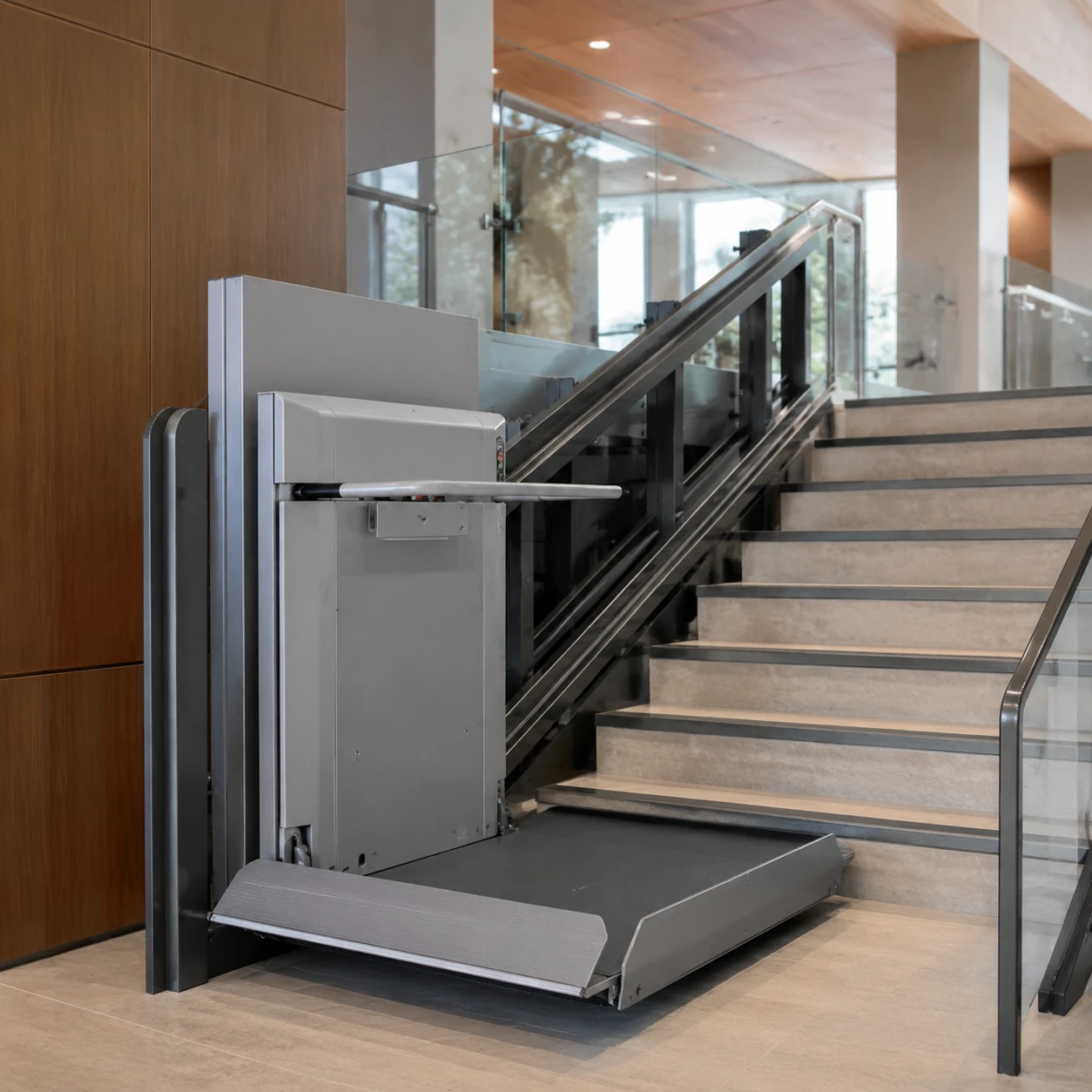 Wheelchair platform lift compared with stair chair lift
